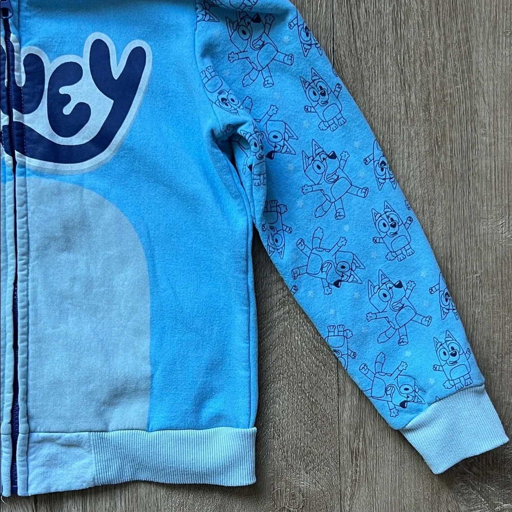 Disney Bluey Kids Full Zip Blue Hoodie with Ears.
Size 6-7 - Picture 5 of 11